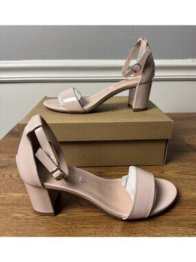 Steve Madden Carrson Heeled Sandals Size 5 Big Kid Synthetic Ankle Buckle Strap